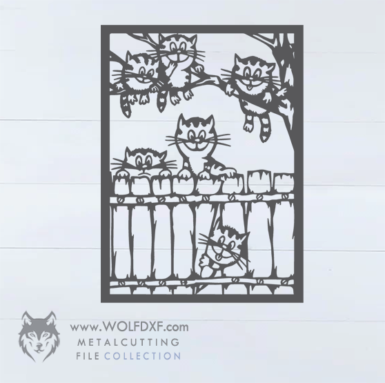 Cute kitties Art Design- WD009