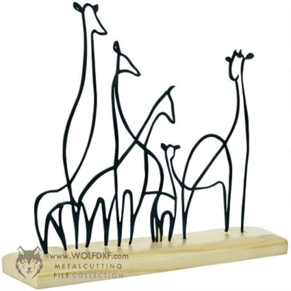 Decor Iron Metal Giraffe File D-021